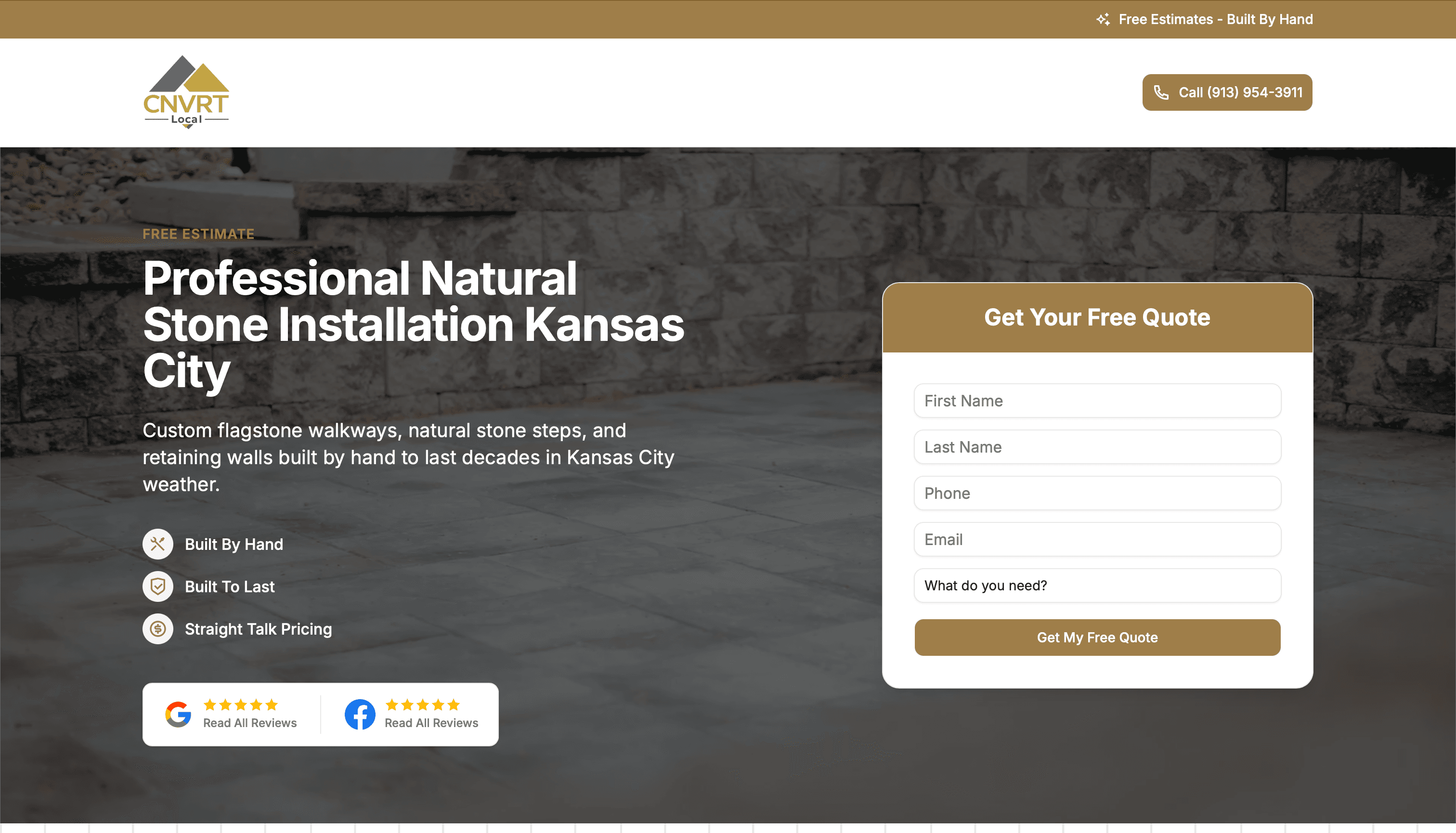 Stone Landscaping template preview